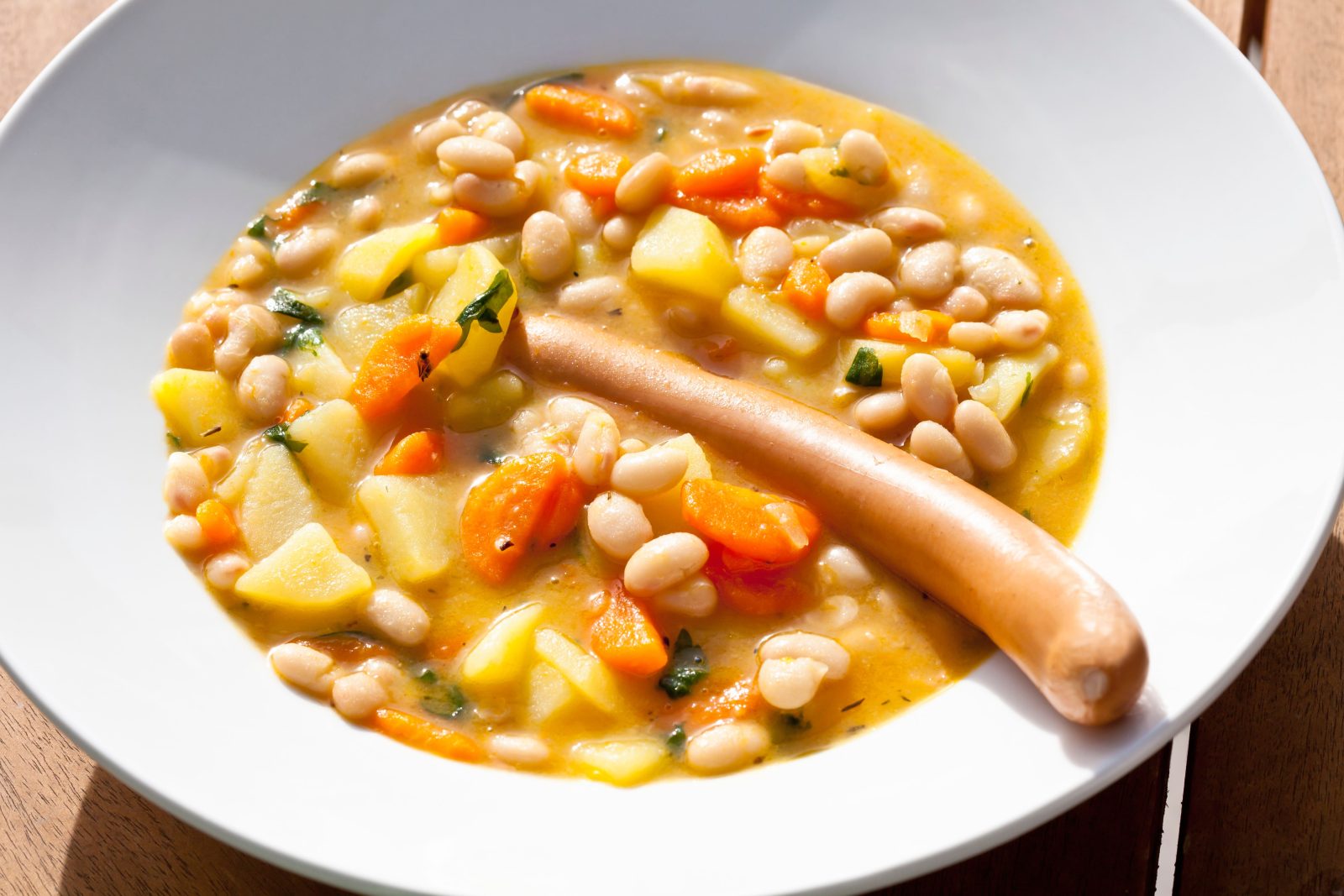 Weiße-Bohnen-Suppe